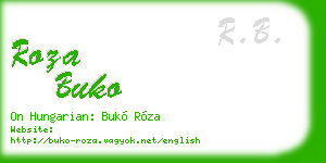 roza buko business card