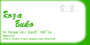 roza buko business card